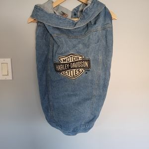 Vintage Harley Davidson denim vest for riders